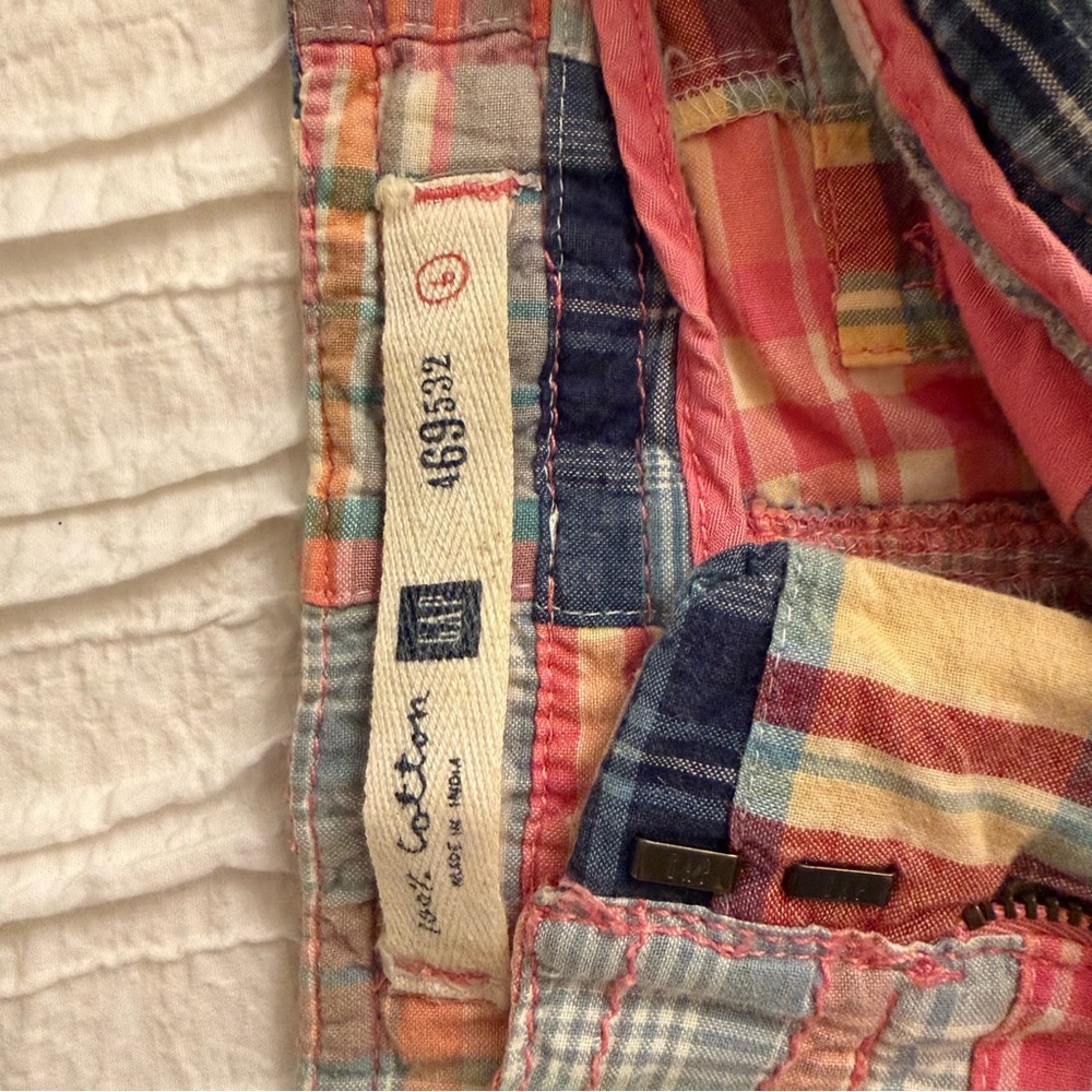 Colorful Madras Women's Shorts - Picture 3 of 3